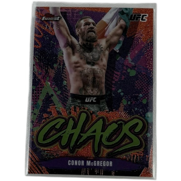 Other - 2024 Topps Finest UFC Conor McGregor RARE Chaos Refractor 57/75 No. CHA-22‎